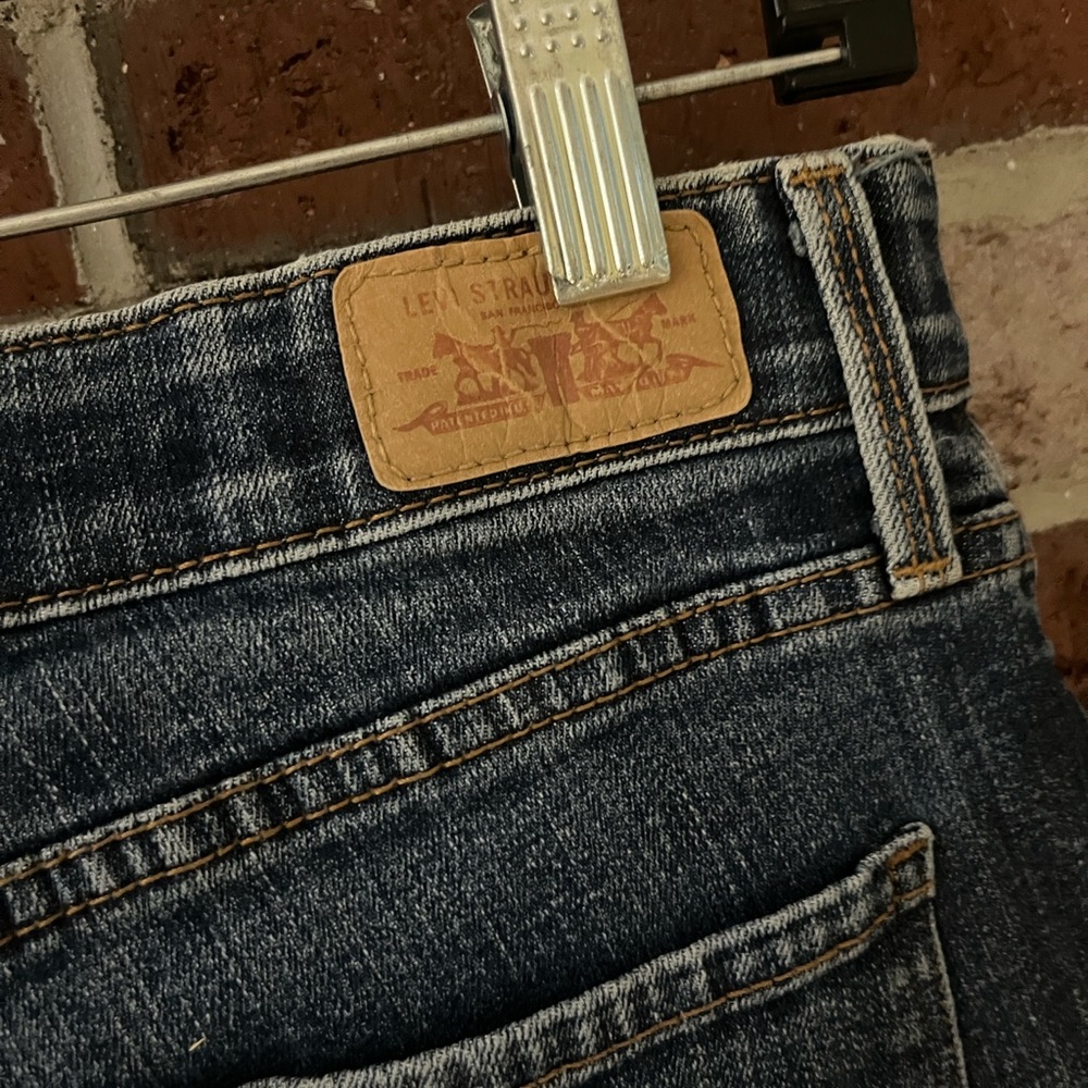 LEVIS Dark Blue Perfect Waist 525 Straight Leg Jeans size 10 - Picture 9 of 11